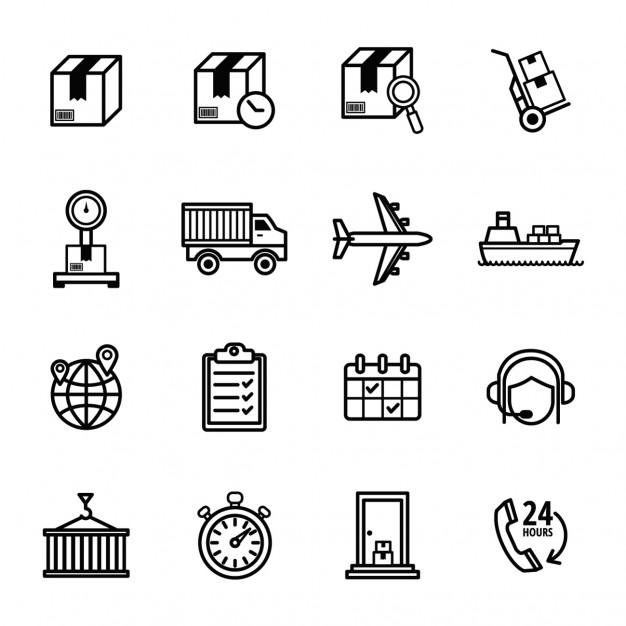 626x626 Delivery Icons Set Vector Free Download