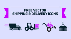 298x164 Free Shipping Delivery Vector Icon Set