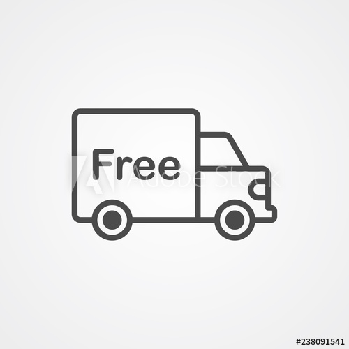 500x500 Free Shipping Vector Icon Sign Symbol