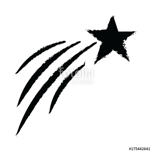 500x500 Shooting Star Vector Stock Image And Royalty Free Vector