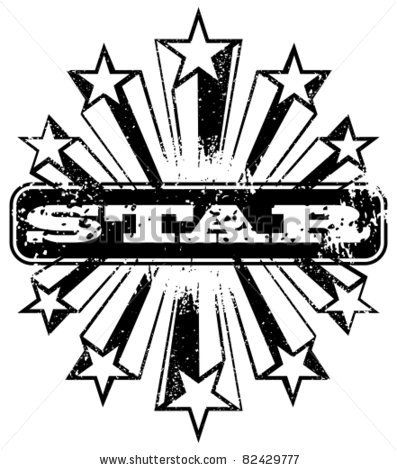 397x470 Shooting Star Banner Vector Illustration