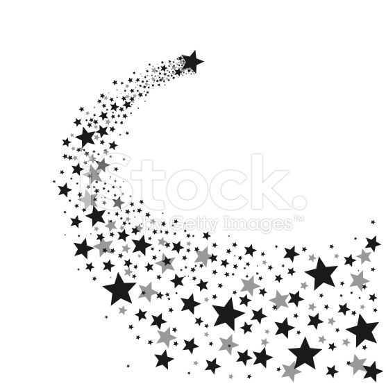 556x556 Black Shooting Star In Vector Black