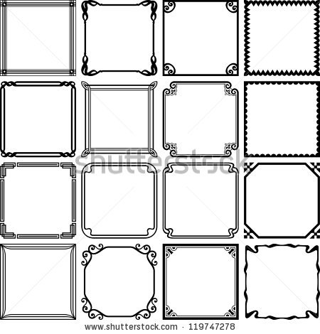 450x470 Simple Frame Design Border Retro Outlined Frames Freepik Frame