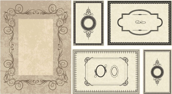 600x328 Simple Frame Vector Free Vector In Encapsulated Postscript