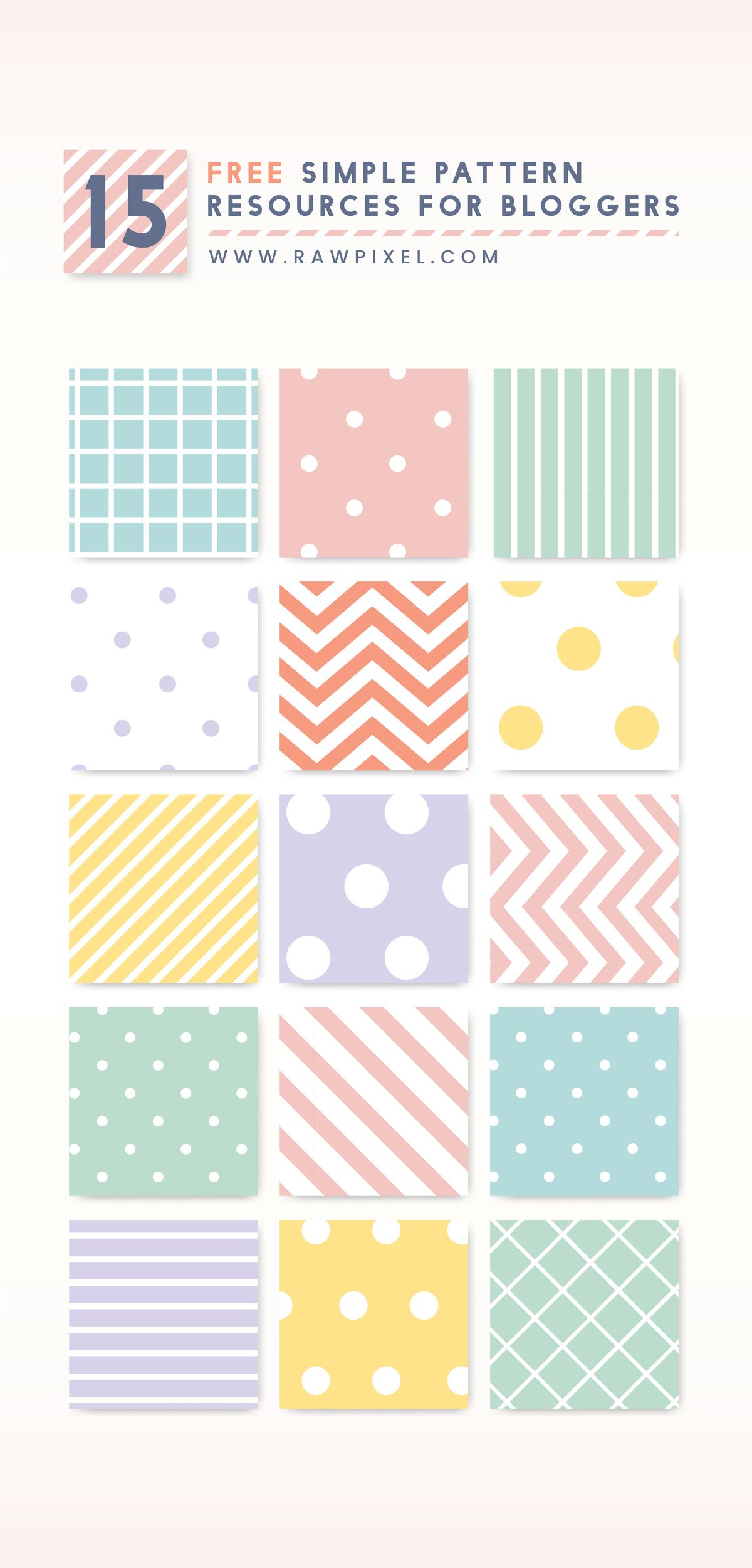 Grab Free Vectors Of Minimal Pattern Set In Pastel 1200x2500 Grab Free Vectors Of Minimal Pattern Set In Pastel
