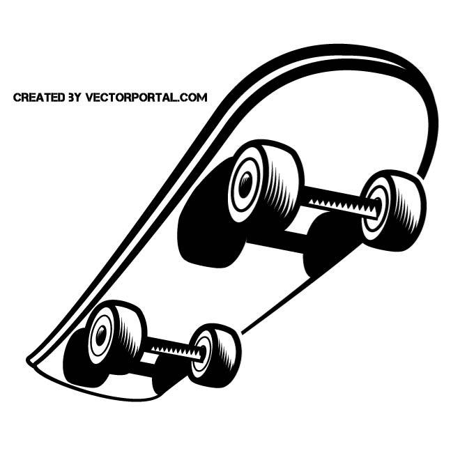 660x660 Skateboard Vector Clip Art