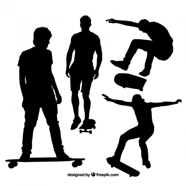 626x626 Skater Silhouette Vectors, Photos And Free Download
