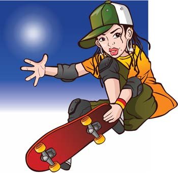 350x340 Free Skateboarding Vector Clipart And Vector Graphics