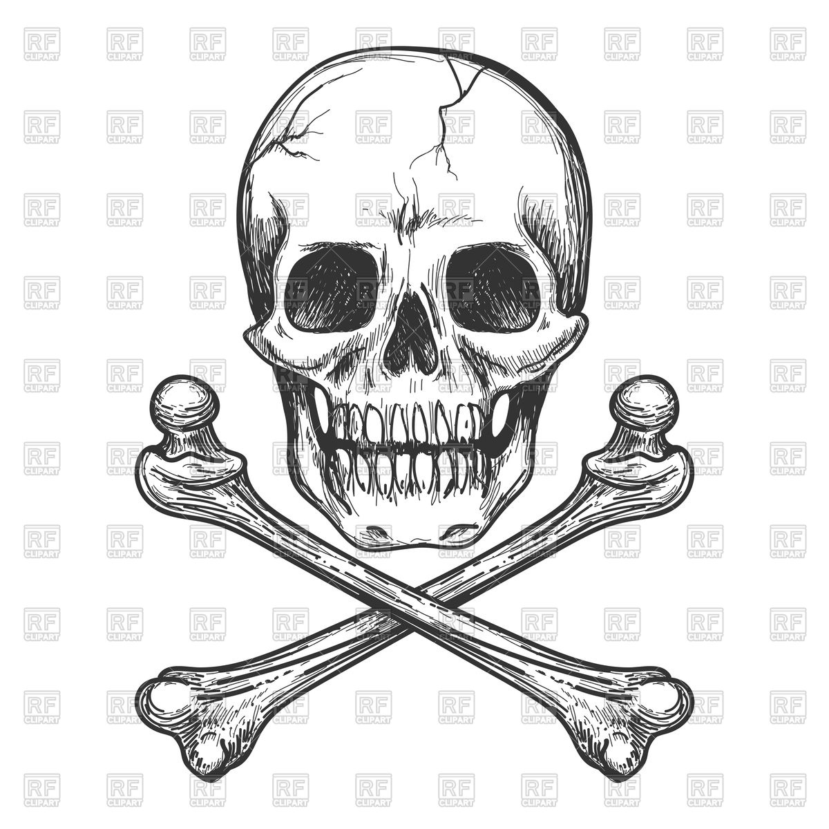 Free Skull And Crossbones Vector at Vectorified.com | Collection of ...
