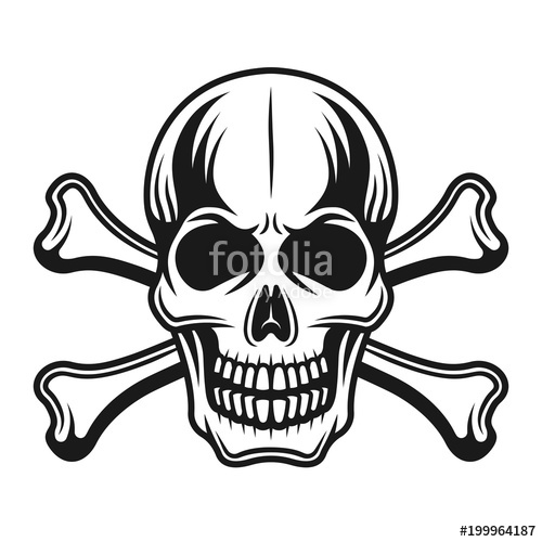 Skull With Crossbones Vector Detailed Illustration Stock Image 500x500 Skull With Crossbones Vector Detailed Illustration Stock Image