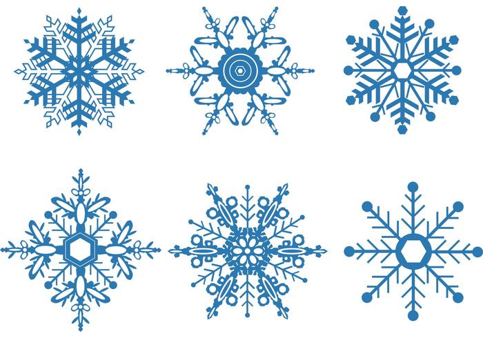 Snowflake Vector Set 700x490 Snowflake Vector Set