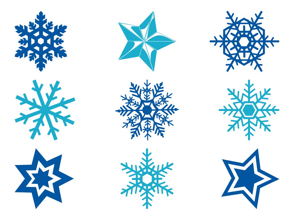 Stars And Snowflakes Vector Art Graphics 1024x765 Stars And Snowflakes Vector Art Graphics
