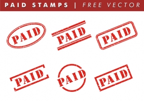 285x200 Paid Stamp Vector Free Vector Graphic Art Free Download