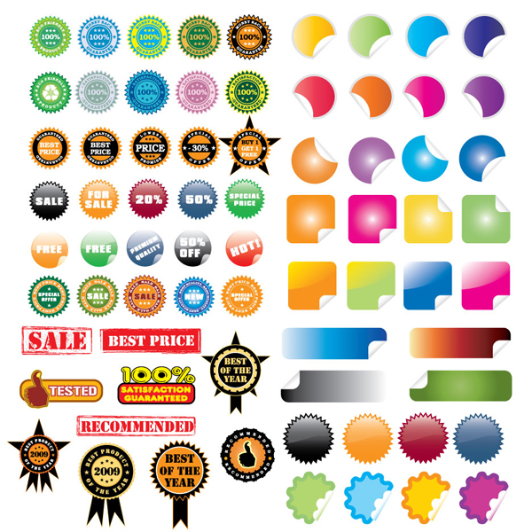 Free Vector Stickers 600x600 Free Vector Stickers