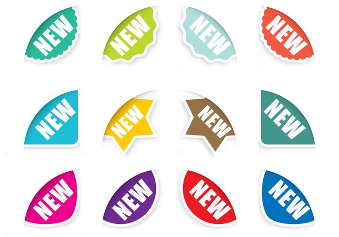 Corner Sticker Vectors 700x490 Corner Sticker Vectors