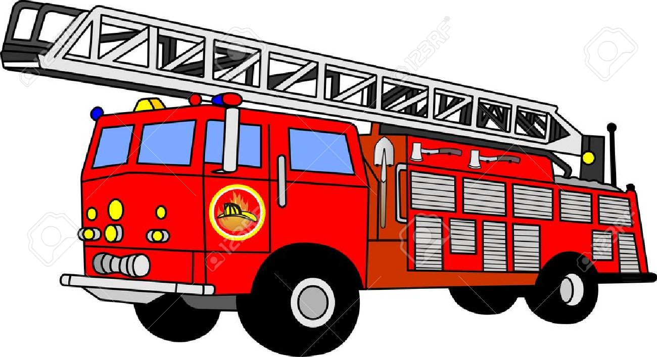 1300x707 Fire Truck Firetruck Stock Illustrations Vectors Clipart Stock