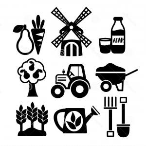 300x300 Stock Illustration Agriculture Icons Black Vector Illustrations