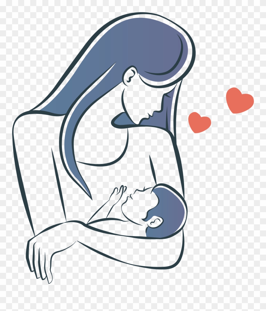 880x1026 Infant Child Illustration Mom Vector Free Stock Clipart