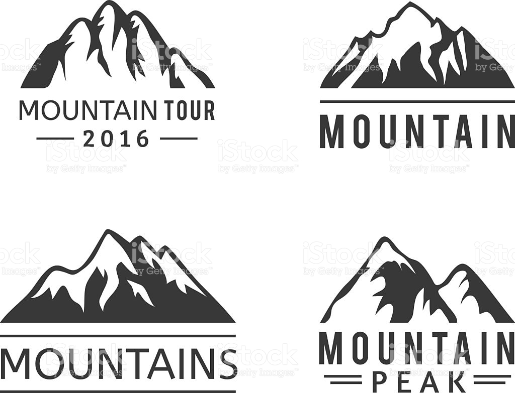 1024x783 Mountain Vector Art Group With Items