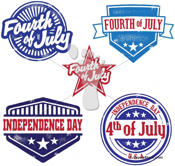 590x557 Fourth Of July Independence Day Vector Graphics Stompstock