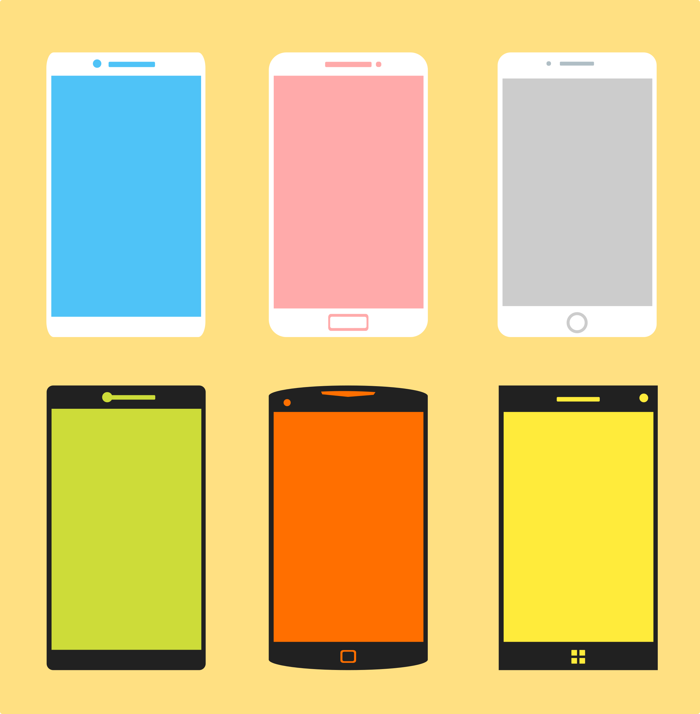2353x2400 Phone Group Vector Graphics Image