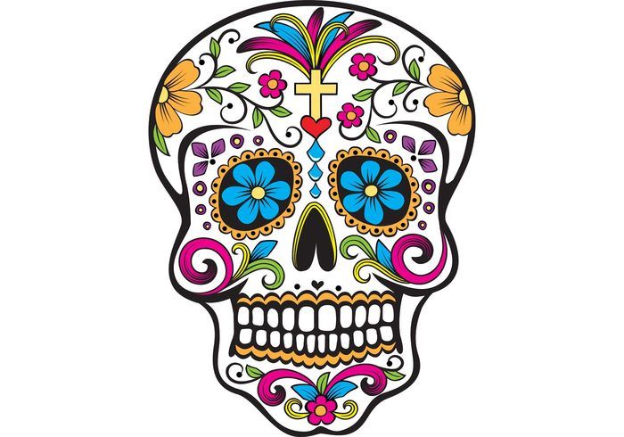 Sugar Skull Vector Reference 700x490 Sugar Skull Vector Reference