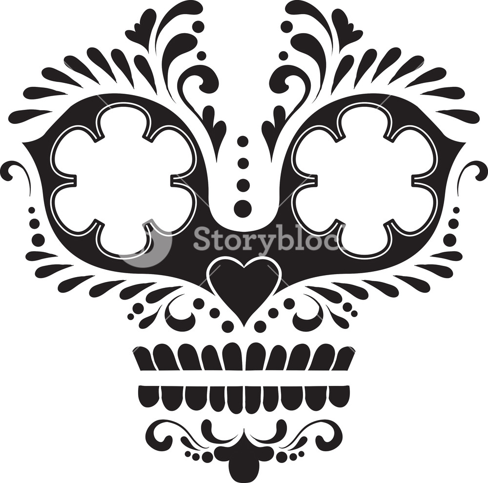 Sugar Skull Vector Element Royalty Free Stock Image 1000x990 Sugar Skull Vector Element Royalty Free Stock Image