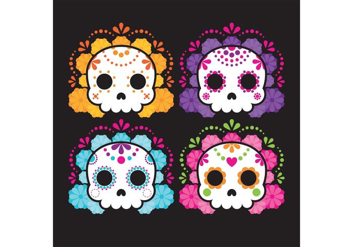 Sugar Skull Vectors 700x490 Sugar Skull Vectors