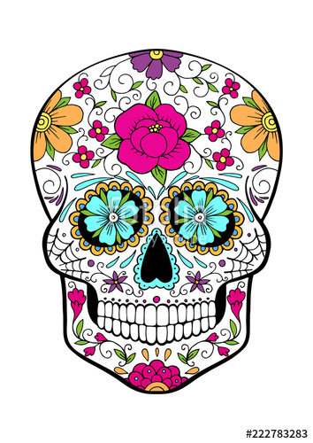 Sugar Skull, Vector Stock Image And Royalty Free Vector 354x500 Sugar Skull, Vector Stock Image And Royalty Free Vector
