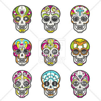 Free Sugar Skull Vector at Vectorified.com | Collection of Free Sugar ...