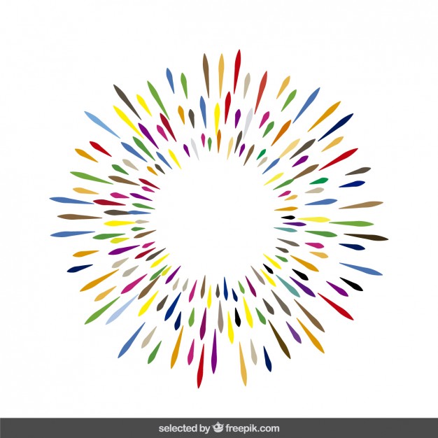 626x626 Colorful Sunburst Vector Free Download