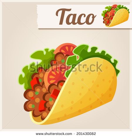 450x470 Mexican Taco Detailed Vector Icon Series Of Food And Drink
