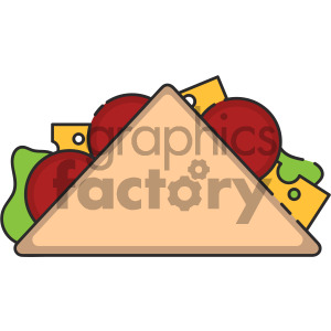 300x300 Taco Vector Royalty Free Icon Art Clipart Royalty Free Gif