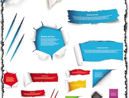 436x330 Free Torn Paper Vector Vectors For Download