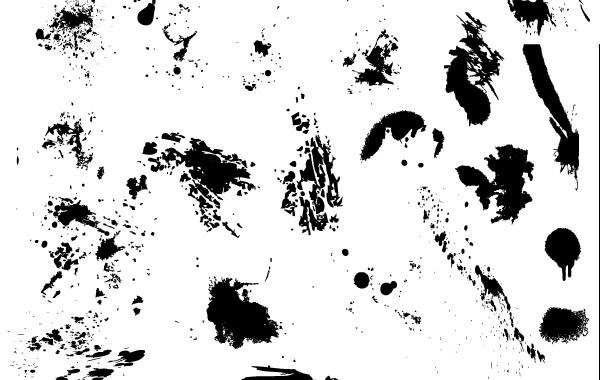 600x380 Free Vector Drips, Drops, And Splatters