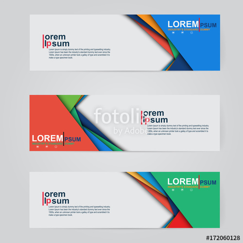 500x500 A Set Of Modern Vector Abstract Design Banner Web Template, Cover