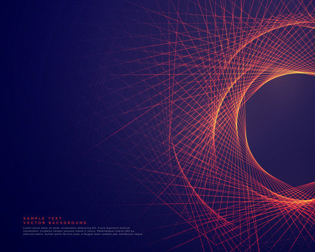 626x500 Abstract Lines Forming Tunner Shape Background Vector Free Download