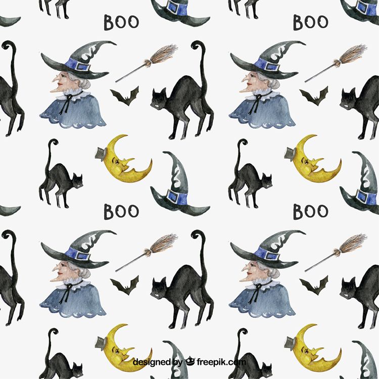 Freebie Vector Halloween Patterns 750x750 Freebie Vector Halloween Patterns