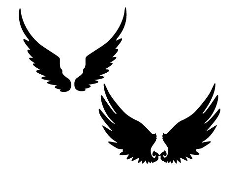 Collection Of 'angel Wings Silhouette Vector' Download More Than 500x350 Collection Of 'angel Wings Silhouette Vector' Download More Than