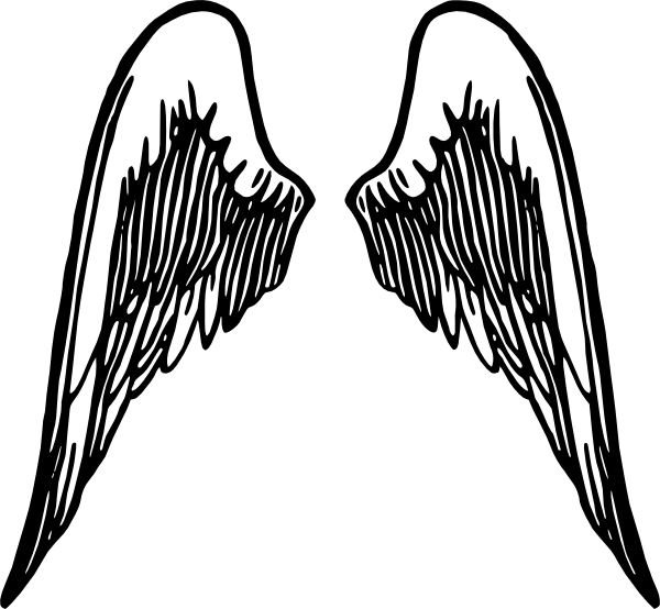 Angel Wings Tattoo Clip Art 600x554 Angel Wings Tattoo Clip Art