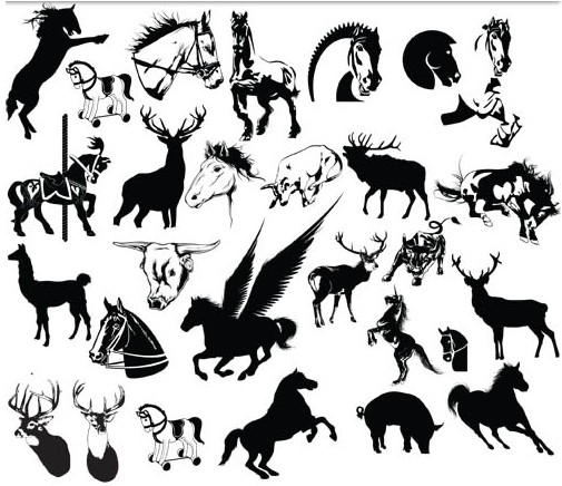 505x436 Different Animals Free Vector Set Free Download