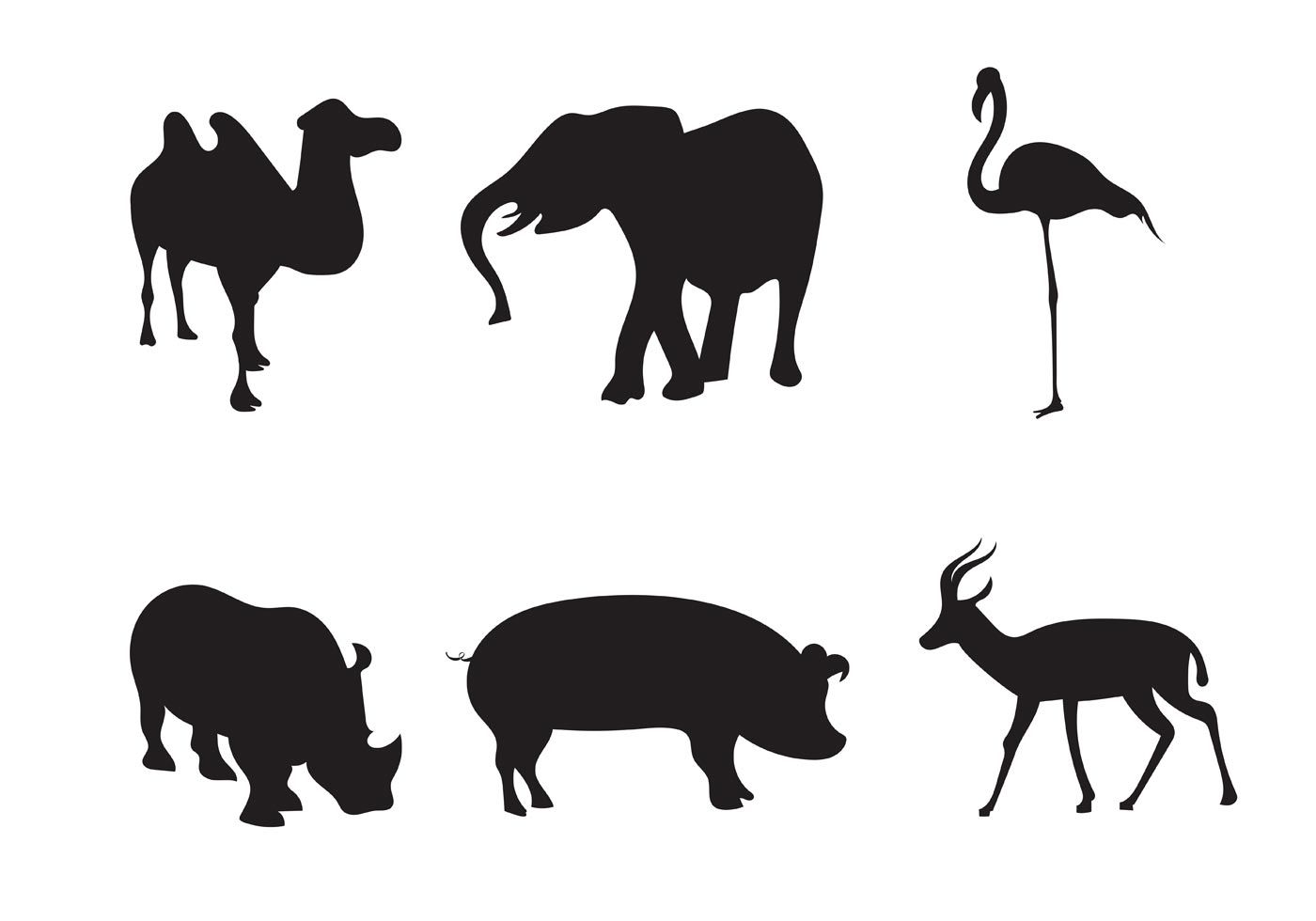 1400x980 Free Vector Animals Elements Animal Silhouette, Animals