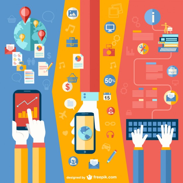 626x626 Business App Flat Vector Vector Free Vector Download