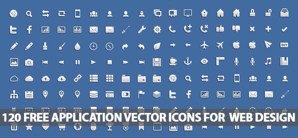 595x275 Free Application Vector Icons For Web Designers Icons