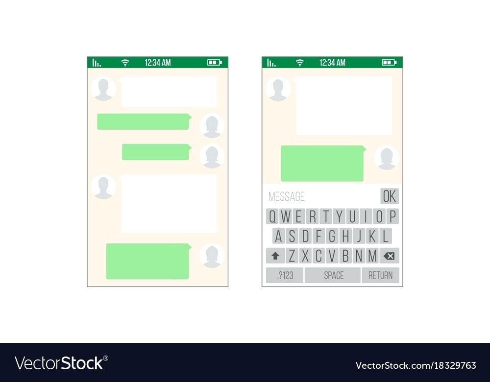 Chat Application Template Message Royalty Free Vector Image Video App 1000x780 Chat Application Template Message Royalty Free Vector Image Video App