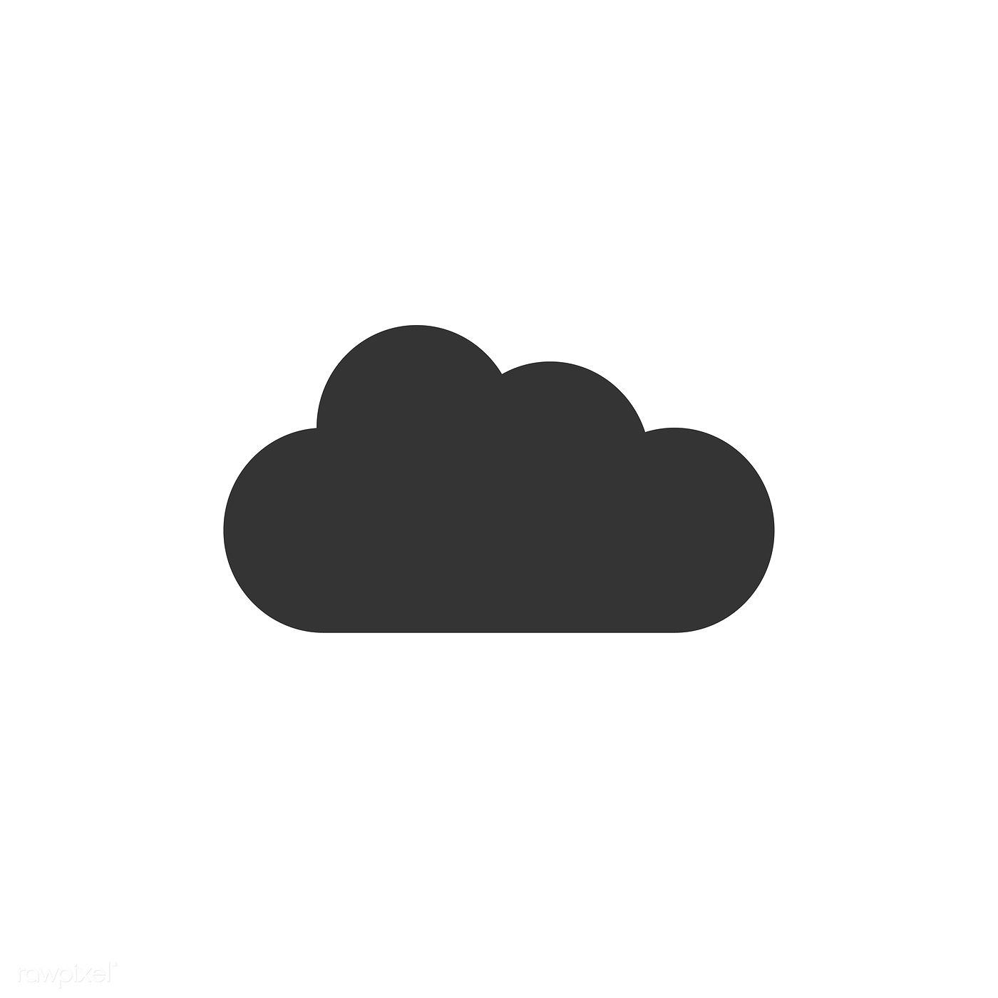 Cloud Icon Vector Free Image 1400x1400 Cloud Icon Vector Free Image