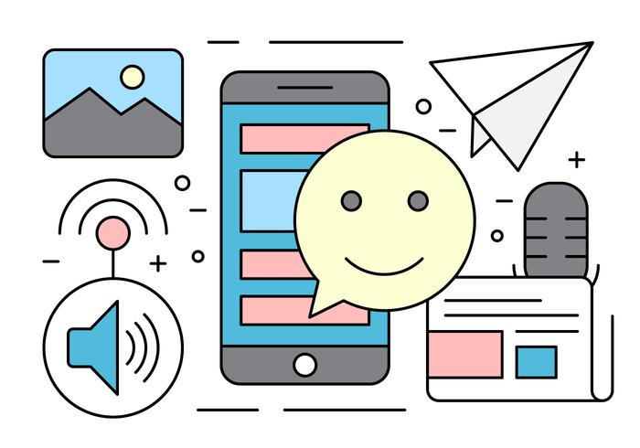 Mobile Application Icons Vector 700x490 Mobile Application Icons Vector