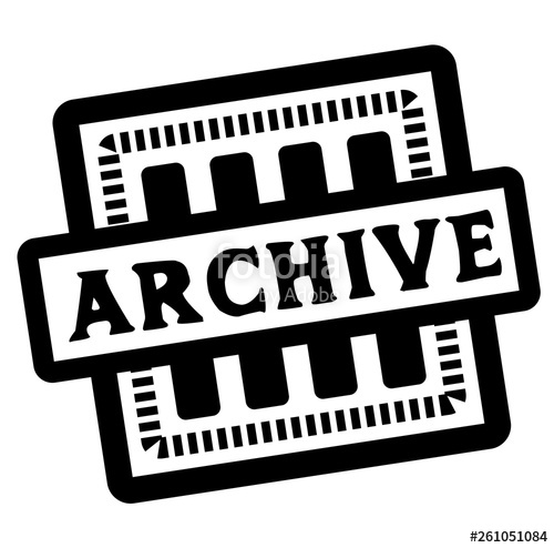 500x494 Archive Stamp On White Stock Image And Royalty Free Vector