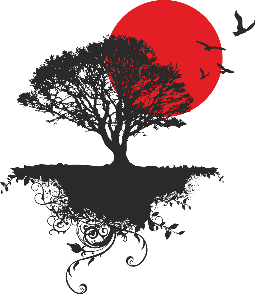 871x1004 Japanese Tree Vector Art Free Vector Cdr Download