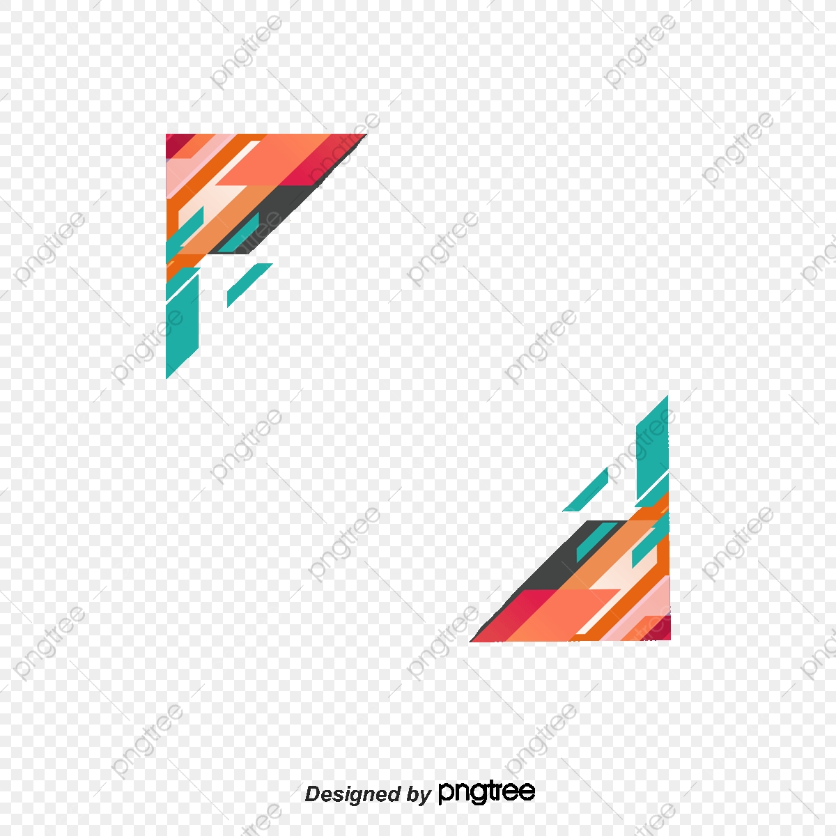 1200x1200 Color Stripes Diagonal Border, Vector Png, Art Borders, Striped